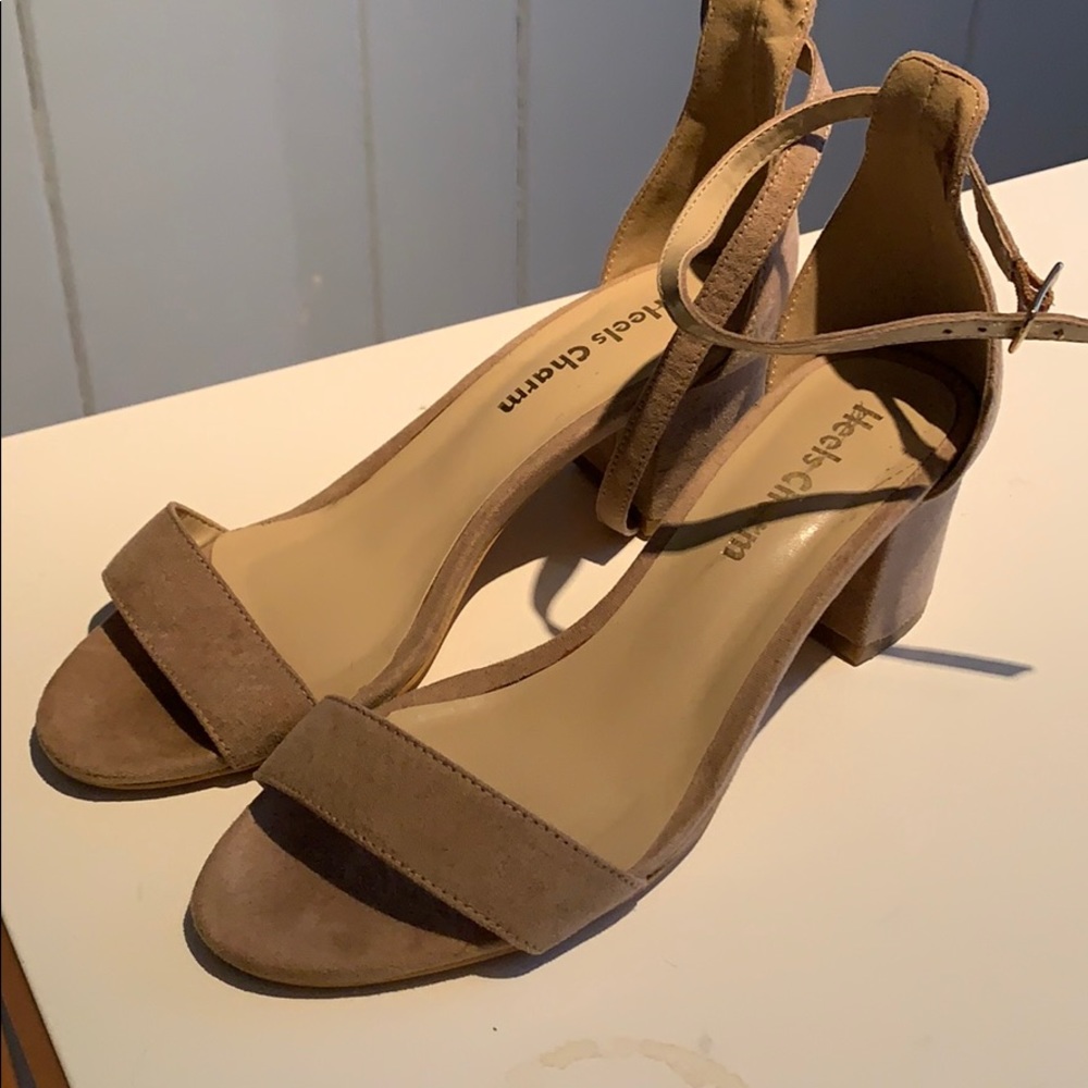 Taupe Heeled Sandals